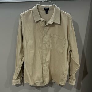 Corduroy button-down shirt